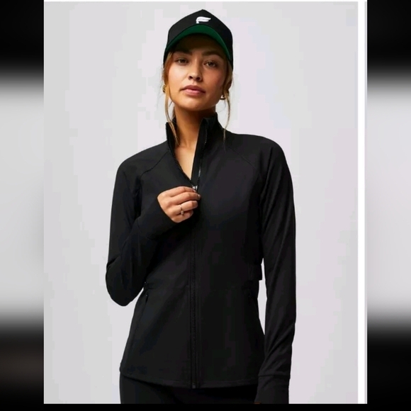 Fabletics Womens Black Trinity Performance Jacket  Lightweight Athletic Jacket M - Picture 2 of 13